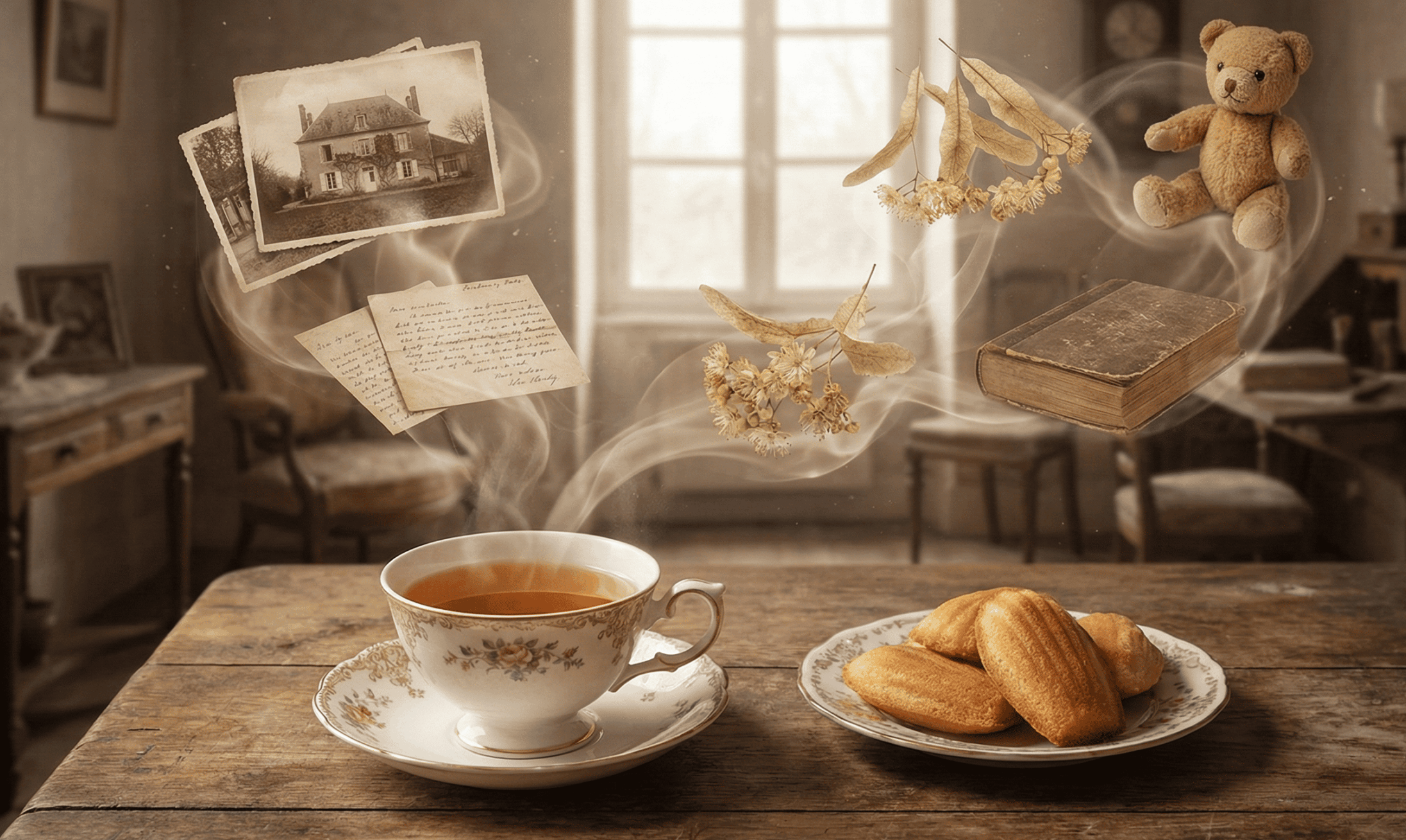 香りで記憶がよみがえるイメージ