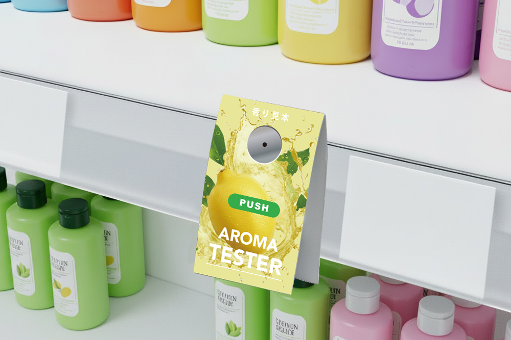 プッシュタイプの香り見本